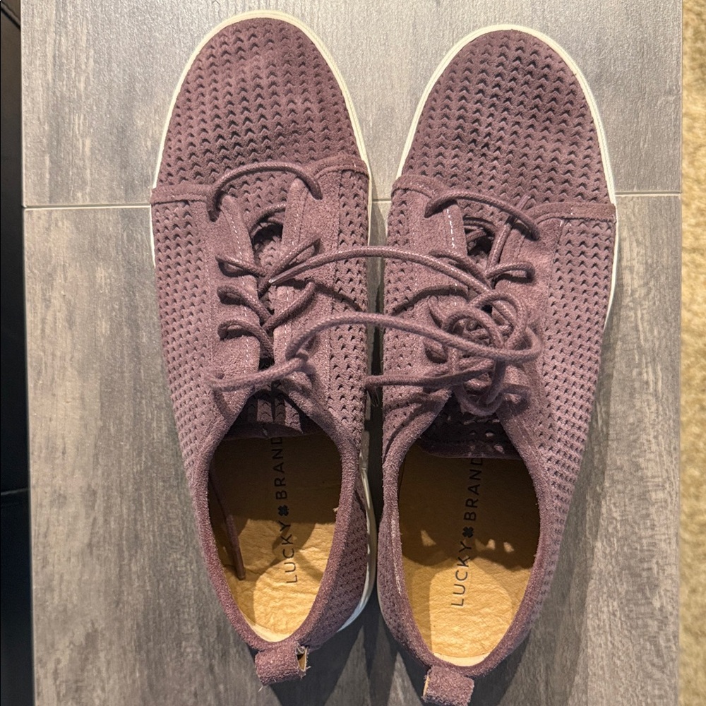 Lucky Brand Plum Knit Casual Shoes